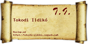 Tokodi Ildikó névjegykártya